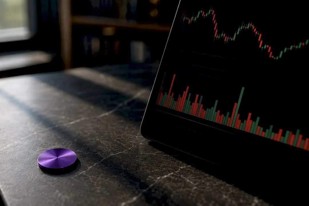 Volume histogram on market analysis display