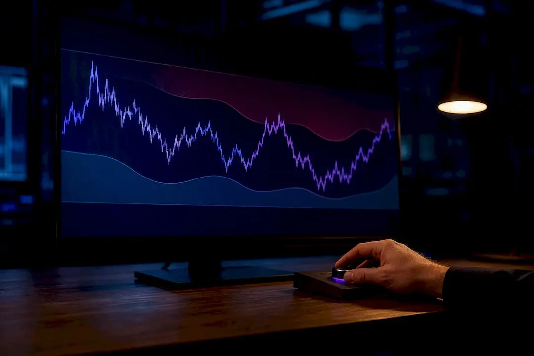 Volatility chart at systematic trading workstation