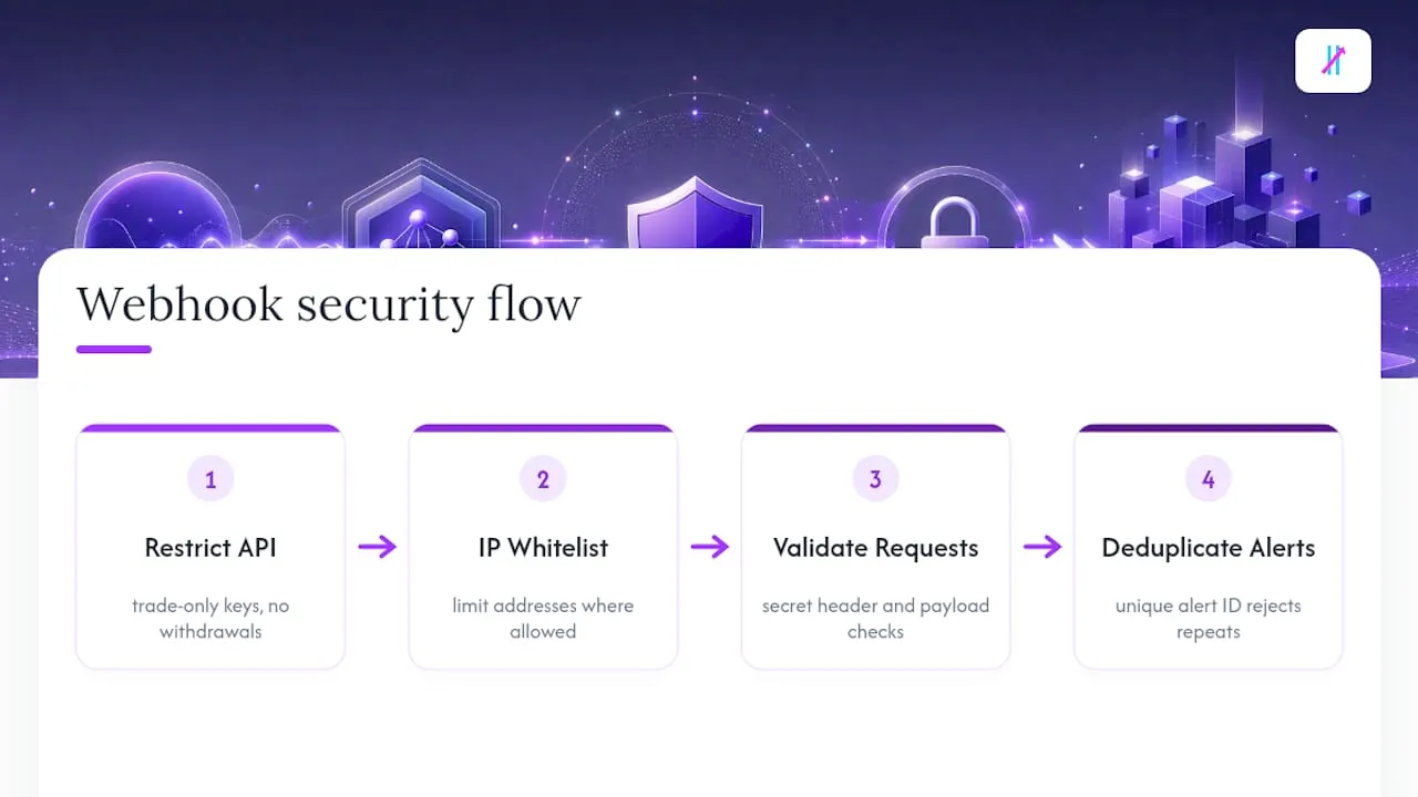 Webhook security controls and validation flow