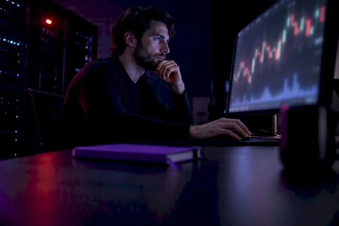 Researcher validating historical trading data timing