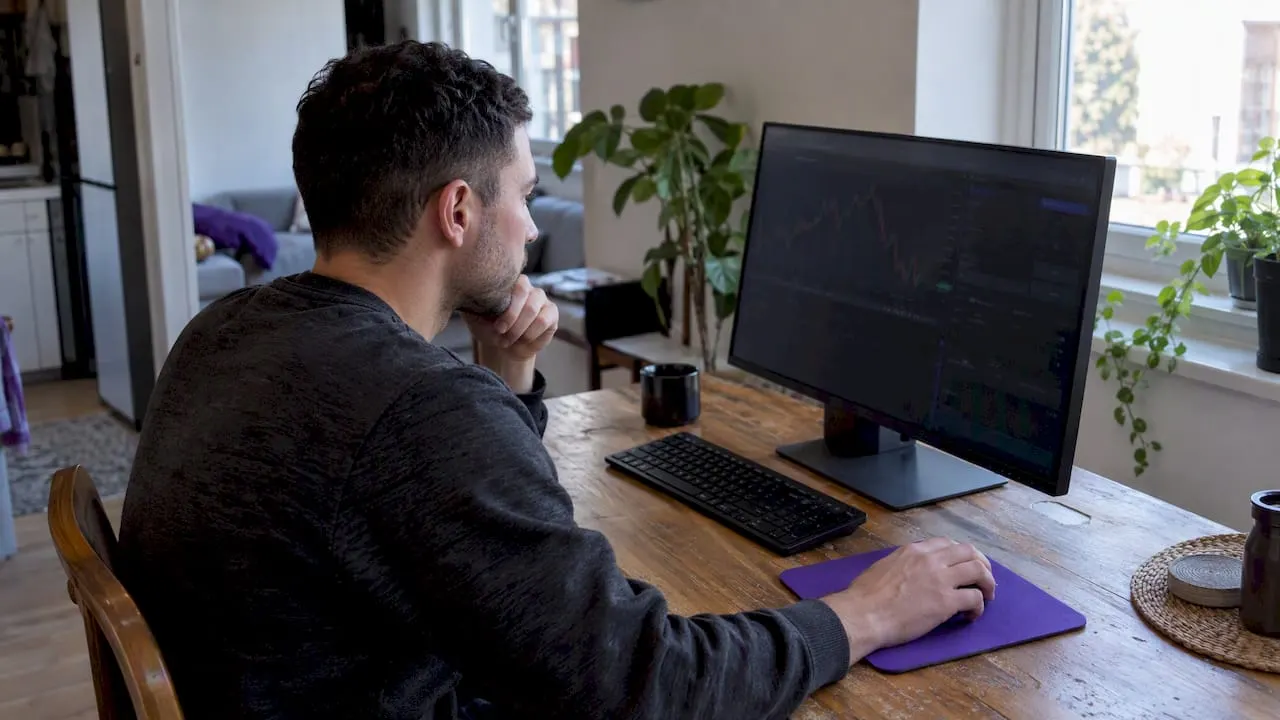Trader placing an OANDA demo order