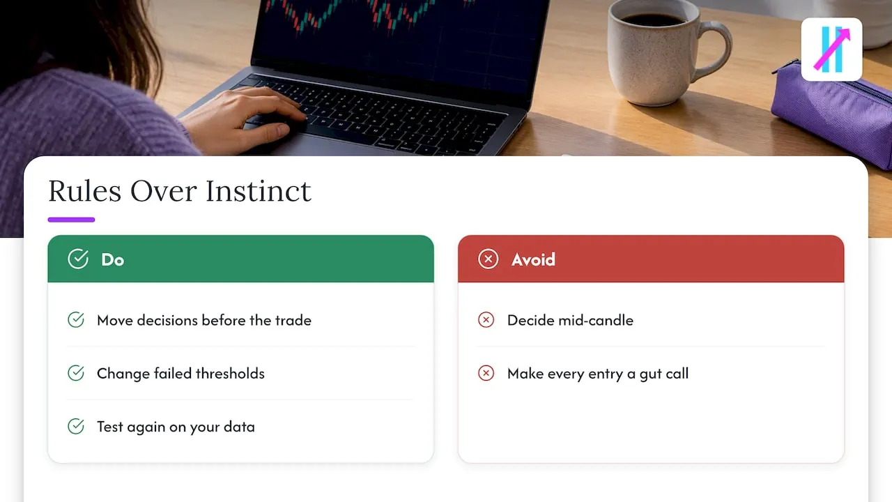 Why do rules beat instinct in live trading? — overview diagram